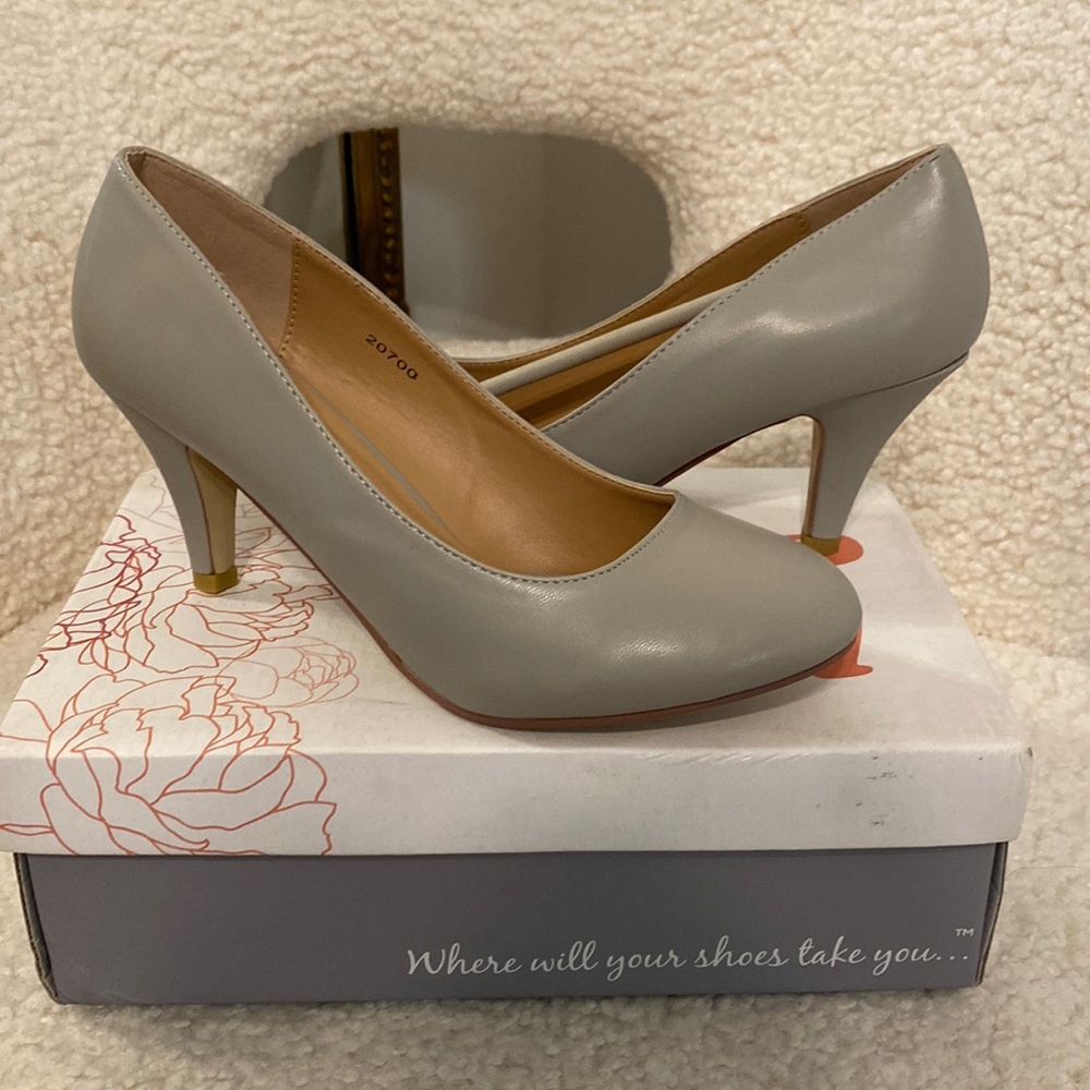 Grey 3” Heels.